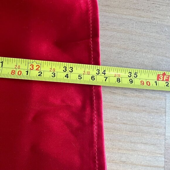 Vici Womens Midi Satin Floral Knot Draped Skirt SMALL in Red - Picture 9 of 9